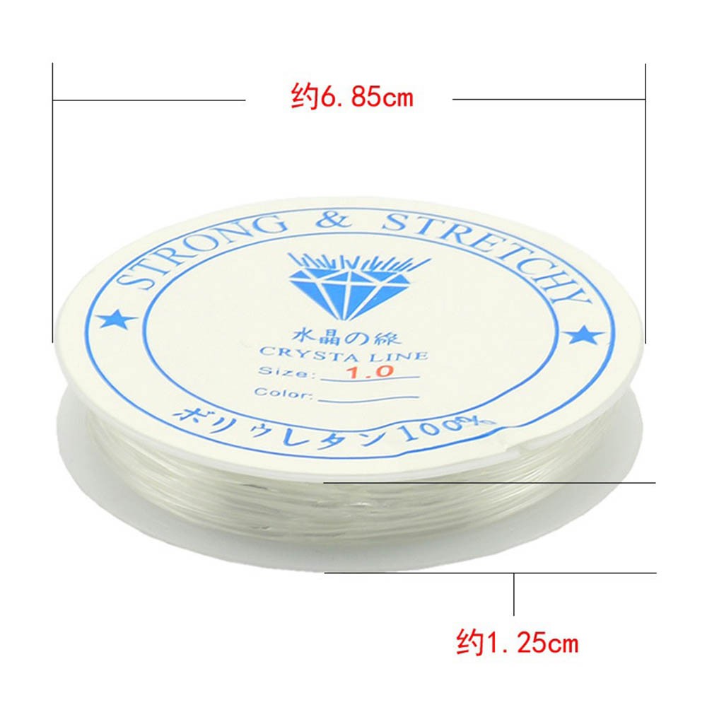 Dây cước trong suốt độ co giãn 1.0mm dùng làm vòng tay | BigBuy360 - bigbuy360.vn