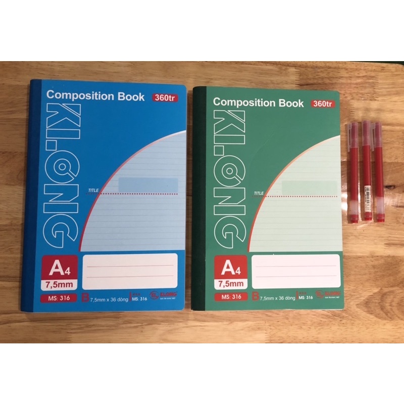 Sổ may dán gáy A4-KLONG