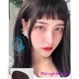 Tóc Mái Thật Móc Tay Dày 😍FreeShip😍 Tóc Mái Dày Đẹp