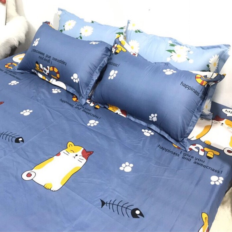 Vỏ Gối Nằm Polly KT 45*65CM MẪU MÈO ĐÔI | BigBuy360 - bigbuy360.vn