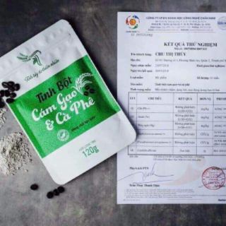 Tinh bột cám gạo cà phê handmade _ 120g (Tẩy tế bào chết Body)