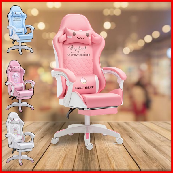 Ghế Gaming Nhập Khẩu Có Gác Chân Xoay 360 Nâng Hạ Ngả Lưng 135 độ, Ghế game gaming streamer youtuber livetreamer