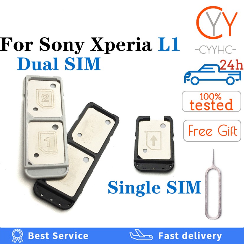 Khay Đựng Thẻ Sim Micro Sd / Sim Thay Thế Cho Sony Xperia L1 G3311 G3312 G3313