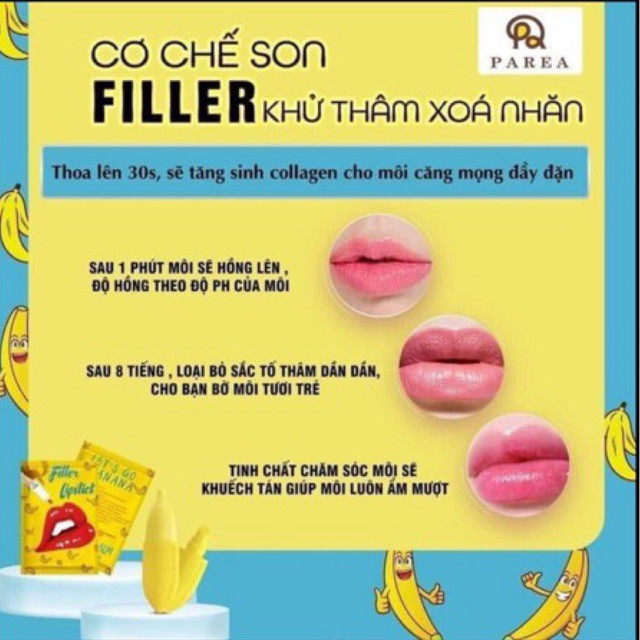 Son khử thâm môi Collagen Filler Lipstick Banana