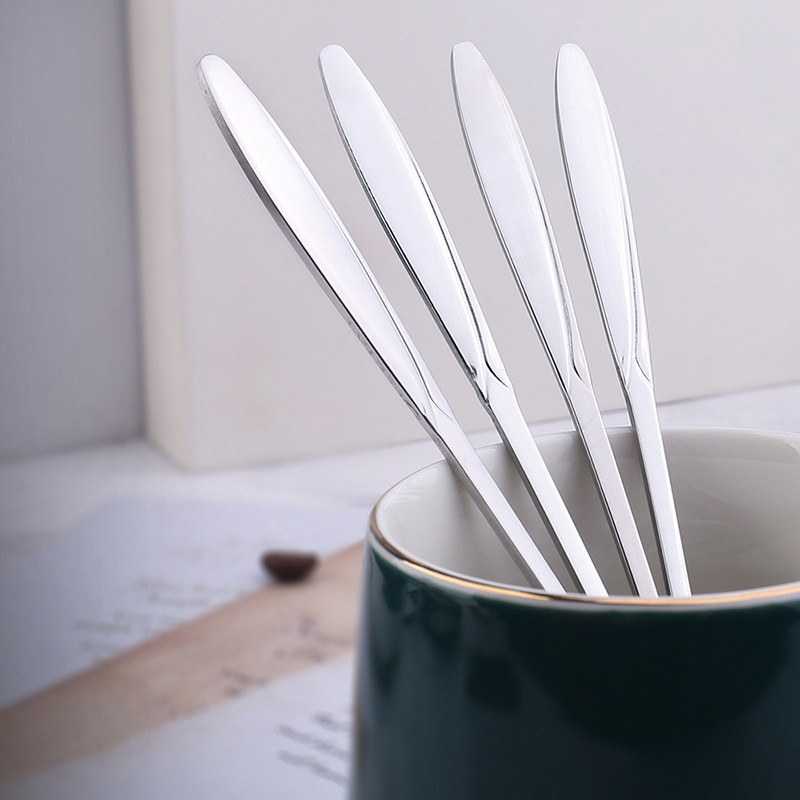 Thìa pha cafe/ chè/ ăn tráng miệng bằng kim loại hình hoa tinh tế thanh lịch