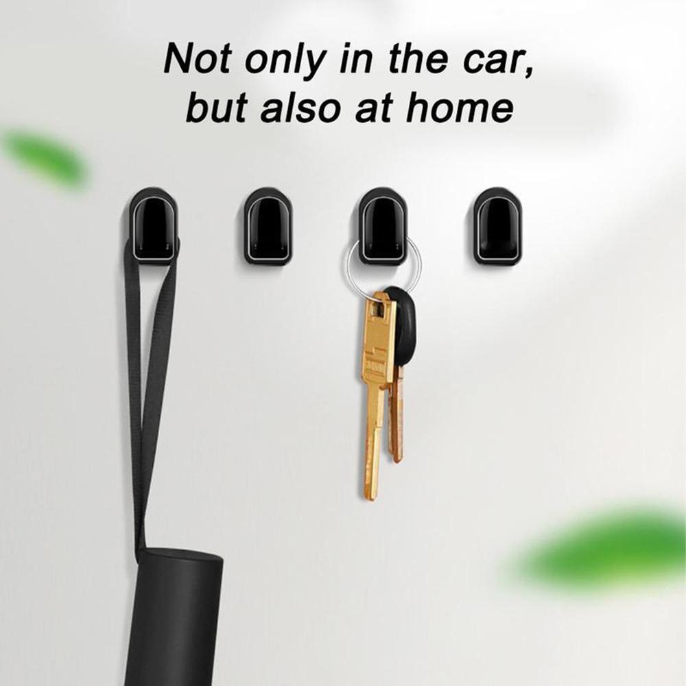 Set 4 Móc Treo Dây Cáp USB Gắn Cửa Xe Hơi Vô Hình Đa Năng