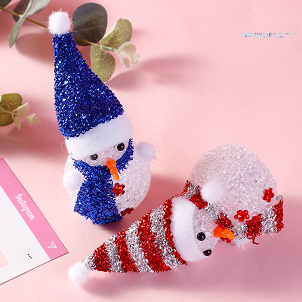 Người Tuyết Đội Mũ Nhiều Màu Sắc Có Đèn Ngủ Tiện Dụng