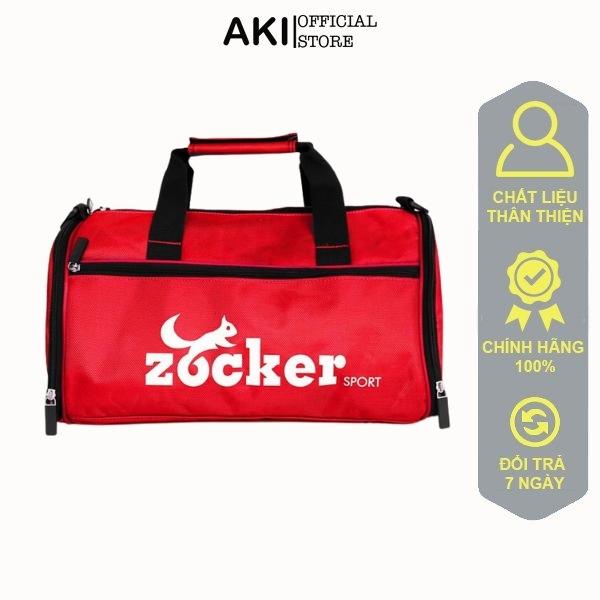 Túi trống thể thao tập gym Zocker Đỏ, phụ kiện balo đá bóng unisex thời trang chính hãng cao cấp - ZT001