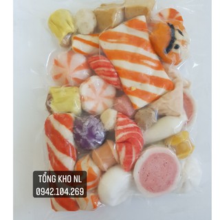 Viên Thả Lẩu HongKong MIX CÁC VỊ THẬP CẨM gói 500g/ Viên Thả Lẩu HongKong MIX CÁC VỊ THẬP CẨM gói 1kg (CHỈ GIAO NGAY HN)