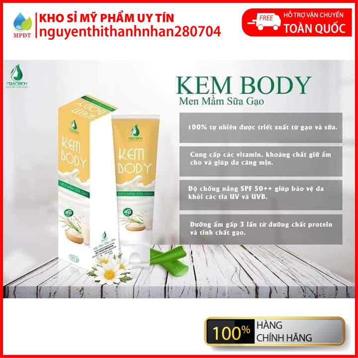 Body ngậm ngọc làm trắng da, tan đốm nâu, cấp ẩm.... | BigBuy360 - bigbuy360.vn
