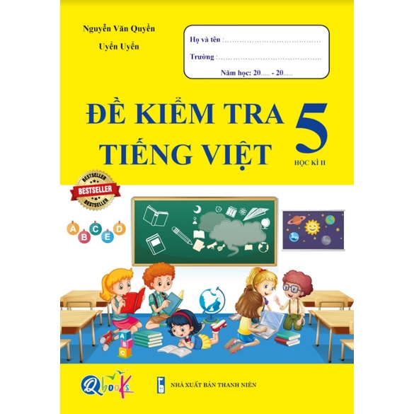 Sách - Combo Bài Tập Tuần và Đề Kiểm Tra Toán và Tiếng Việt 5 - Học Kì 2 (4 cuốn)