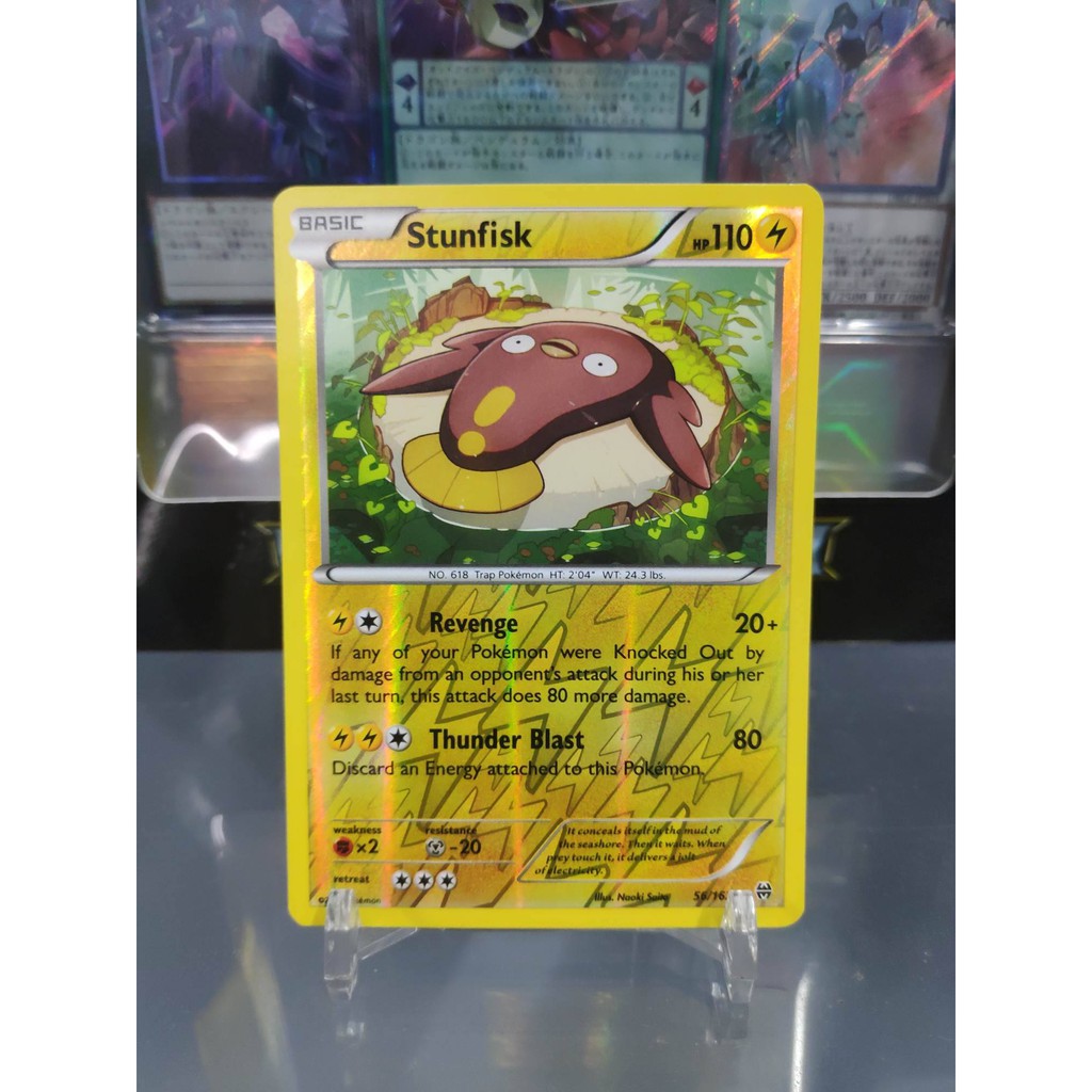 [ Dưa Hấu Yugioh ] Lá bài thẻ bài Pokemon Stunfisk