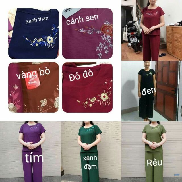 (48-75kg) Bộ đũi trung niên cho mẹ, cho bà