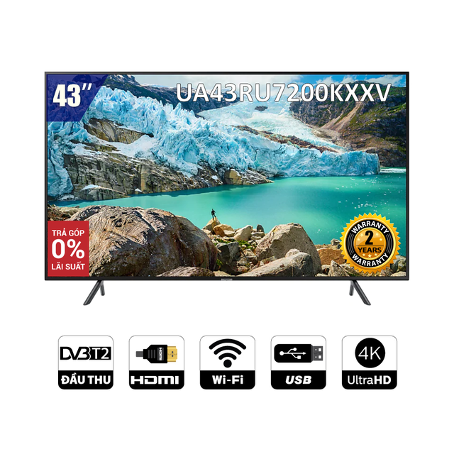 (Giá Tuột Dốc ) Smart Tivi cường lực Kuking 43inch UHD 4K WIFI DVB T2 bảo hành 24 tháng kiểm tra hàng khi nhận hàng