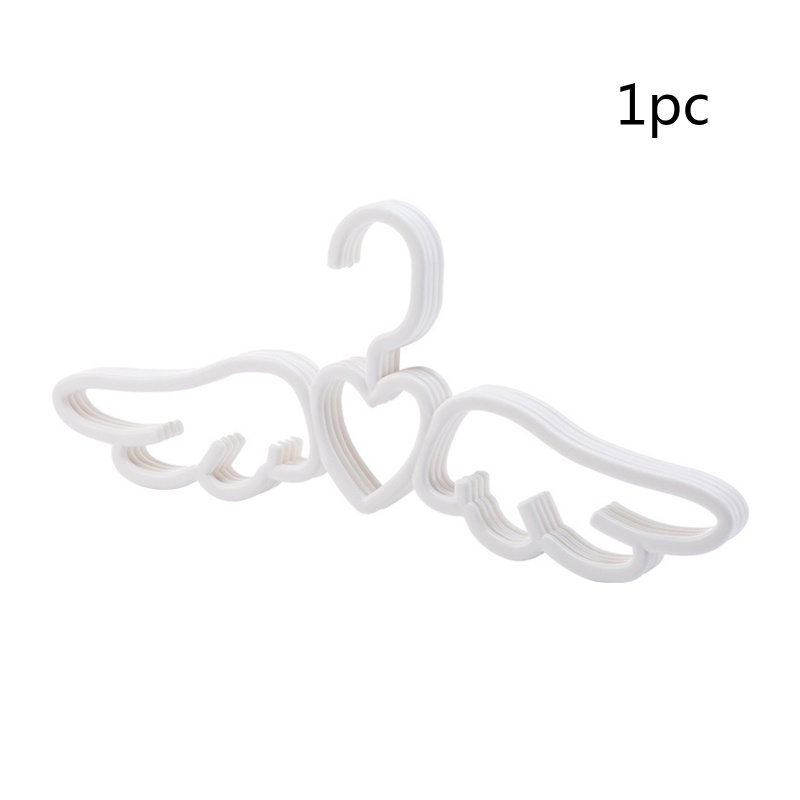 Móc Nhựa Treo Quần Áo / Cà Vạt / Đồ Lót Hình Cánh Thiên Thần Trái Tim Siêu Đáng Yêu