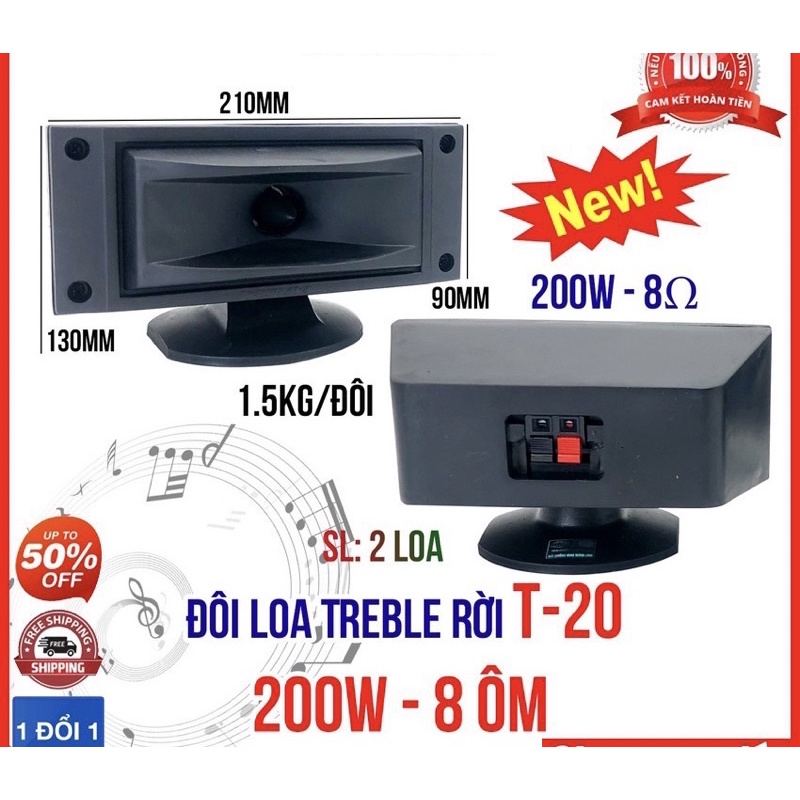 LOA TREBLE RỜI LOA TĂNG CƯỜNG TREBLE AT20 – GIÁ 1 CẶP