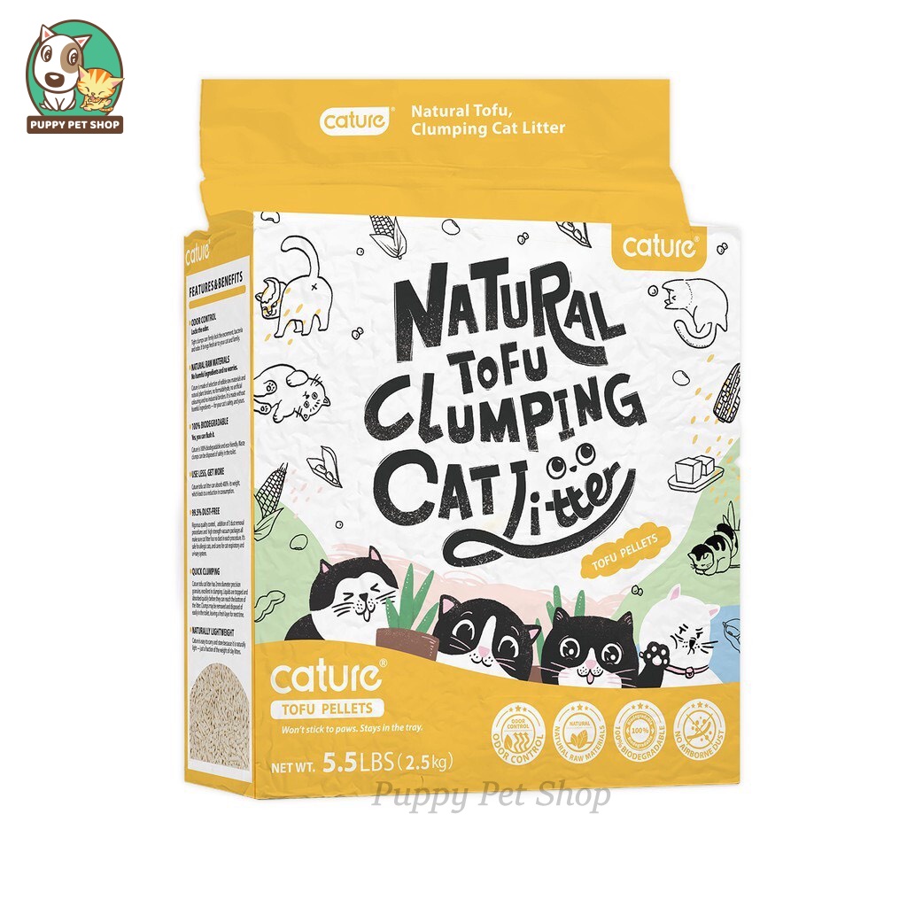 Cát vệ sinh hữu cơ cho mèo Cature Natural Tofu Clumping