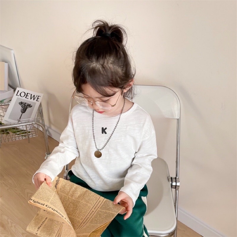 Áo thun dài tay bé trai bé gái Batala kids áo phông thu đông cotton xược dáng Hàn cho bé từ 9-25kg XUOCIN01