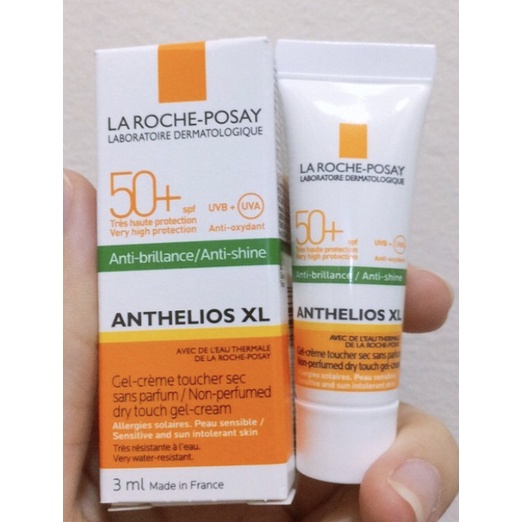 Kem chống nắng Laroche-Posay Gel Cream Dry Touch SPF 50+ (3ml)