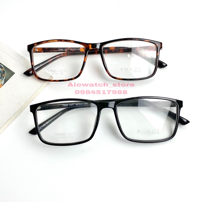 [ Dáng vuông to ] Gọng kính nam nữ SD mắt vuông , gọng dẻo kèm mắt không độ