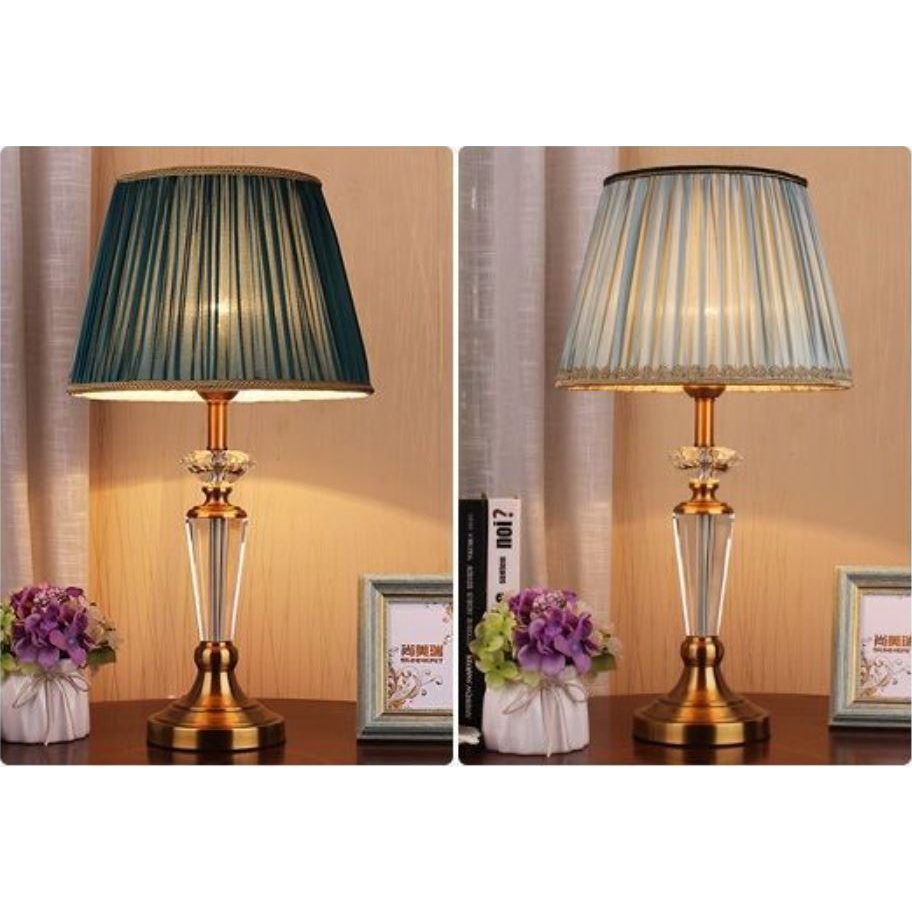 Đèn phong ngủ sang trọng, thân đèn thủy tinh có đèn - Tặng kèm bóng LED