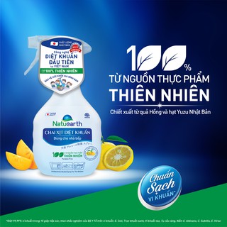Chai cồn xịt diệt khuẩn Natuearth dành cho nhà bếp
