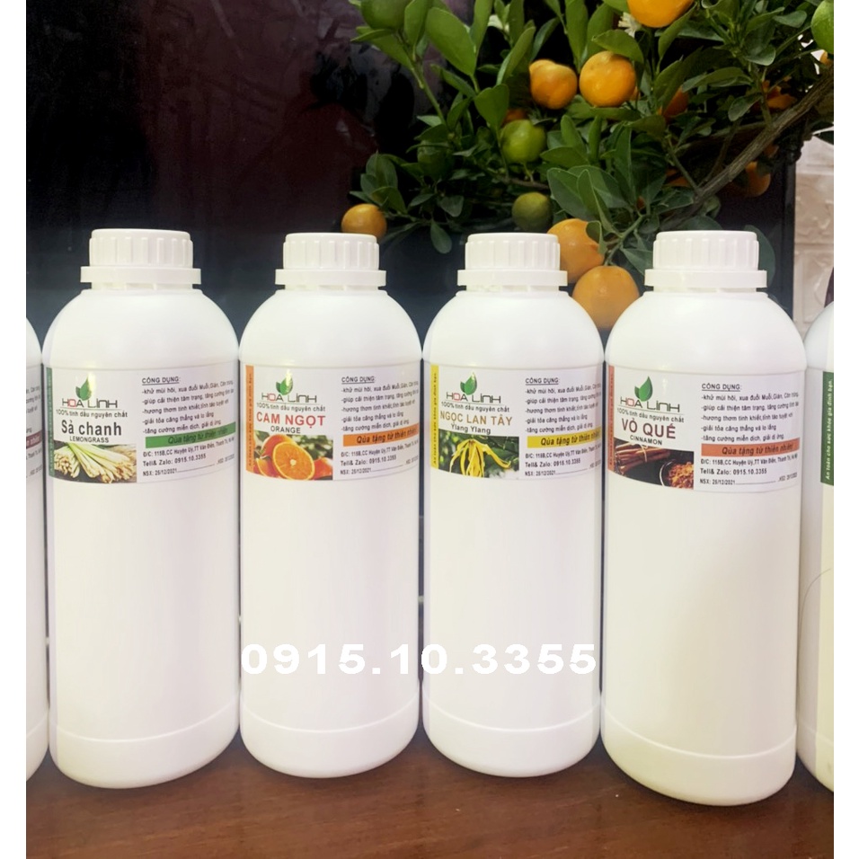 Tinh dầu Sả Chanh Nguyên Chất /Tinh dầu đuổi muỗi I Xông phòng I Thơm phòng  - CHAI LỚN:  350ML,500ML,1 LÍT