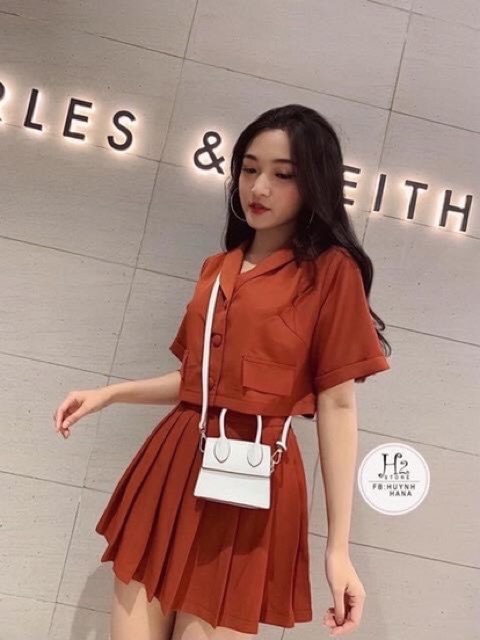 Sét vest váy xếp ly Bigsize (60=&gt;90kg)
