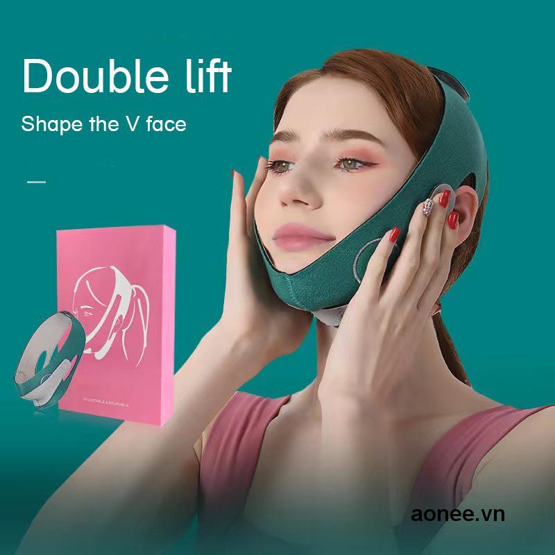 ✨✨Đai nâng cơ định hình mặt vline thon gọn tại nhà hai màu xanh hồng