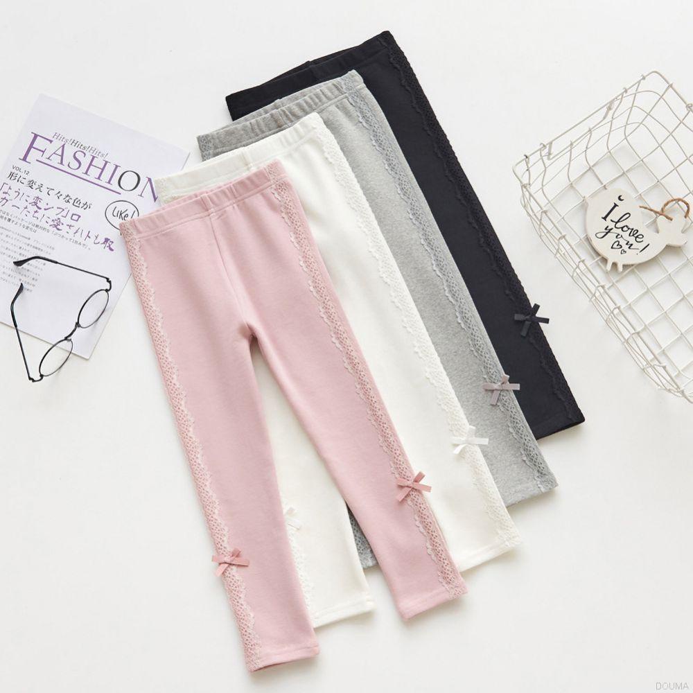 Quần legging đính nơ cho bé gái