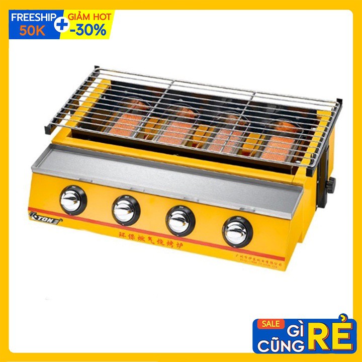 Bếp nướng BBQ 4 họng bằng gas ET-K222 Chính Hãng