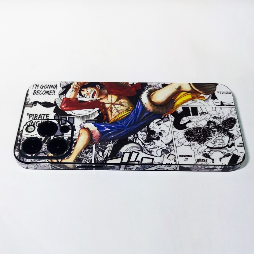 Miếng Dán Skin Điện Thoại In Hình Luffy Manga Cho Iphone 6/ 7/ 8/ X/ XS/ 11/ 11 Pro Max Và Các Dòng Máy Android