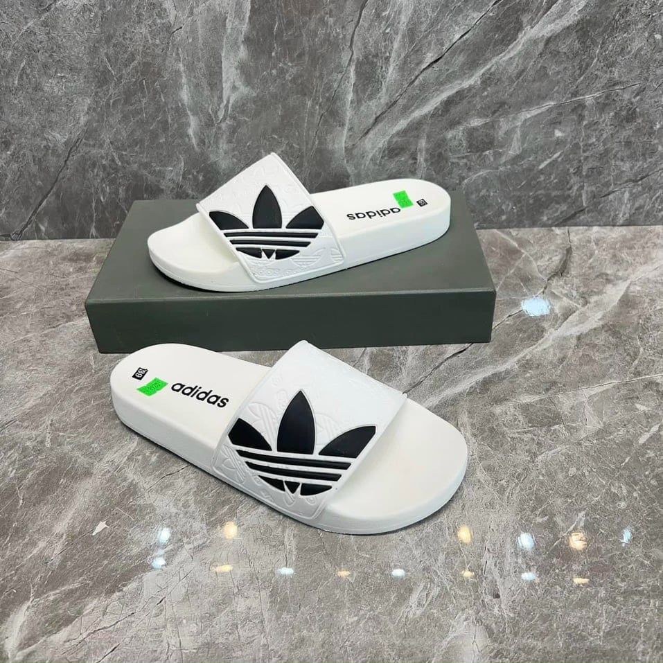 🔥HÀNG CAO CẤP🔥Dép nam,Dép adidas nam nữ unisex quai ngang nam nữ họa tiết 3 lá siêu đẹp