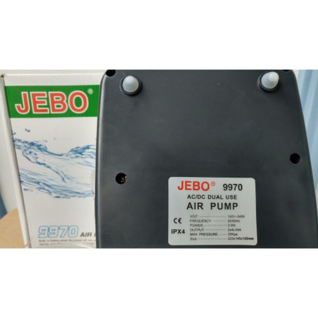 Sủi tích điện Jebo 9970 cho bể cá cảnh