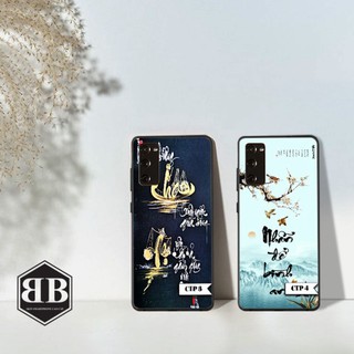ỐP lưng kính cường lực SAMSUNG GALAXY S20 FE chữ thư pháp
