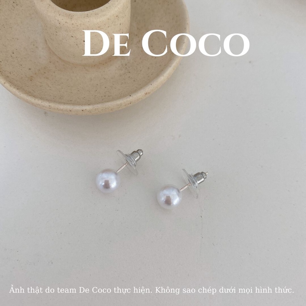 Khuyên tai ngọc trai nhân tạo Basic Pearl De Coco decoco.accessories