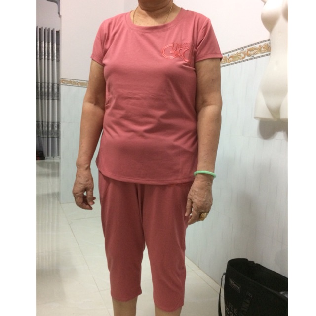 Đồ bộ trung niên lửng thun cotton nhiều size