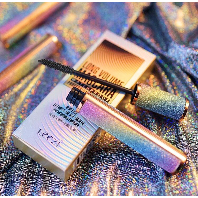 Chuốt mi Mascara làm dày và cong mi LEEZI 4D không lem không trôi, Mascara cong mi LEEZI giữ cho hàng mi luôn cong vút