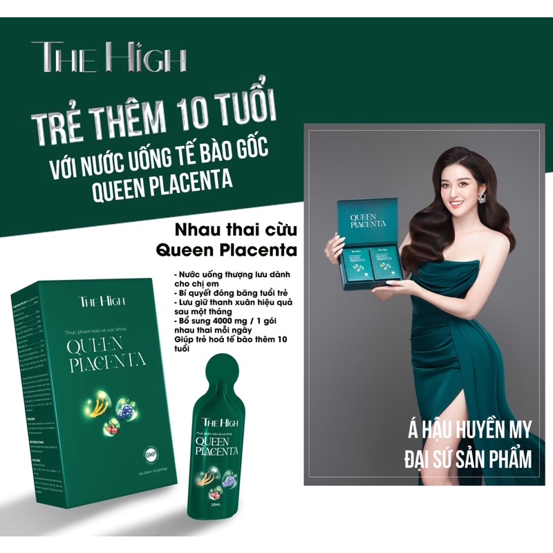 Nước uống nhau thai cừu collagen QUEEN PLACENTA The High