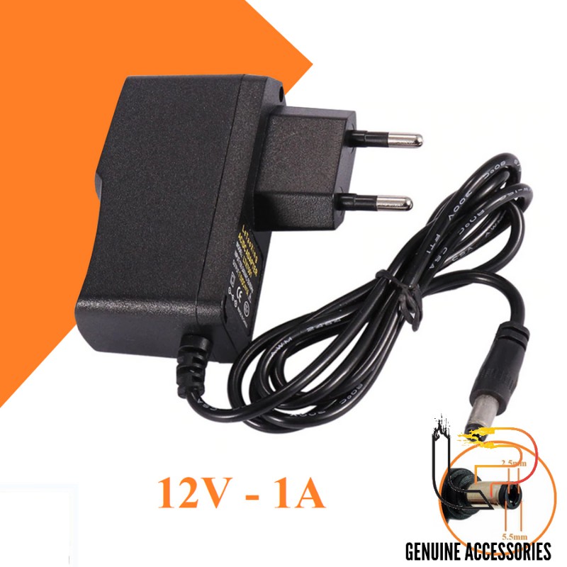 Nguồn Adapter 12V-1A Jack DC 5.5MM x 2.5MM - Adapter Lcd 12V- 1A