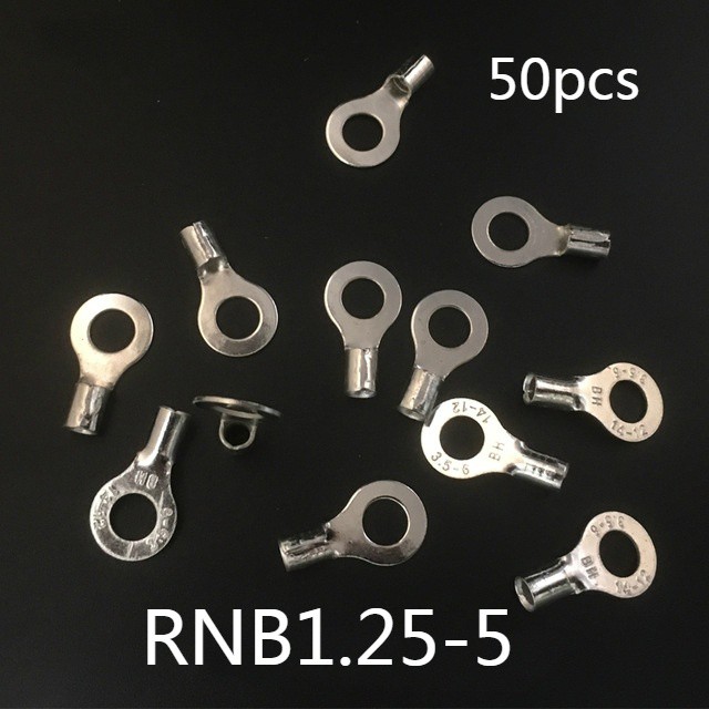 Set 50 đầu nối dây điện RNB1.25-5 AWG 22-16