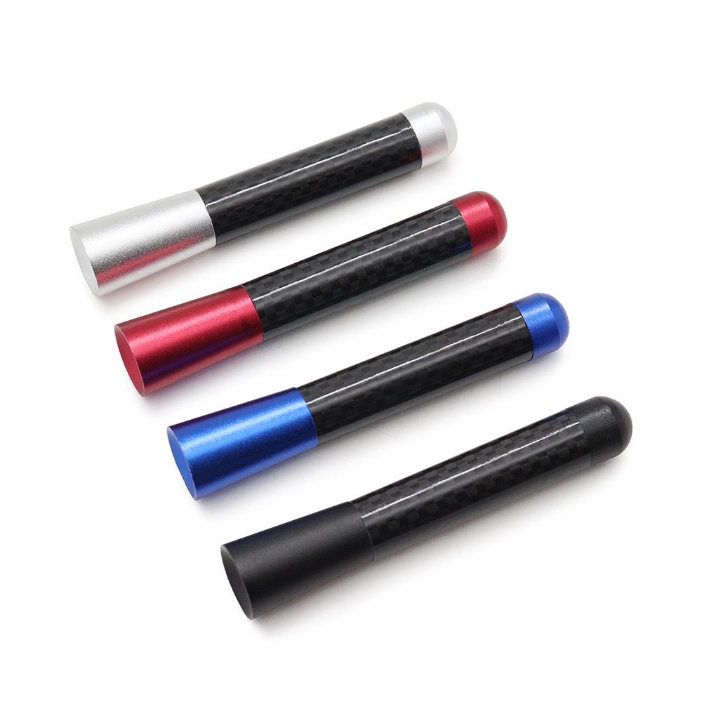 1 Ăng Ten Thu Sóng FM/AM Bằng Sợi Carbon Kim Loại 3.5cm 8cm 12cm Gắn Nóc Xe Hơi
