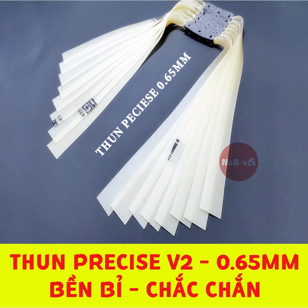 [Sale Sốc V2] Dây ná cao su, thun ná chính hãng precise 0.65mm độ chính xác cao, siêu bền bỉ, siêu đẹp mắt