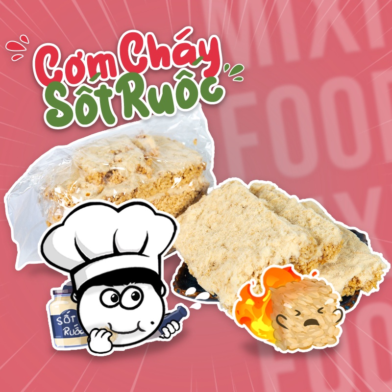 [HN - CHÍNH HÃNG] Cơm cháy siêu chà bông/ siêu ruốc, MIXIFOOD tuyệt phẩm lượng cao, 500G SIÊU NGON