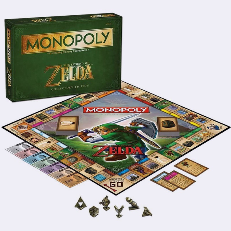 MONOPOLY: The Legend of Zelda Collector's Edition Board Game Bộ Thẻ Trò Chơi The Legend Of Zelda Độc Đáo Thú Vị