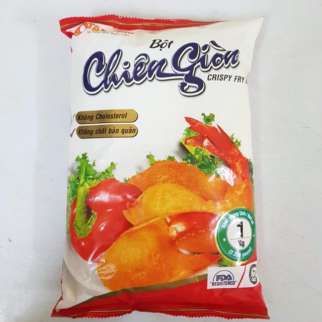 Bột Chiên Giòn Tài Ký gói 1kg- Tạo lớp vỏ giòn ngon cho thực phẩm