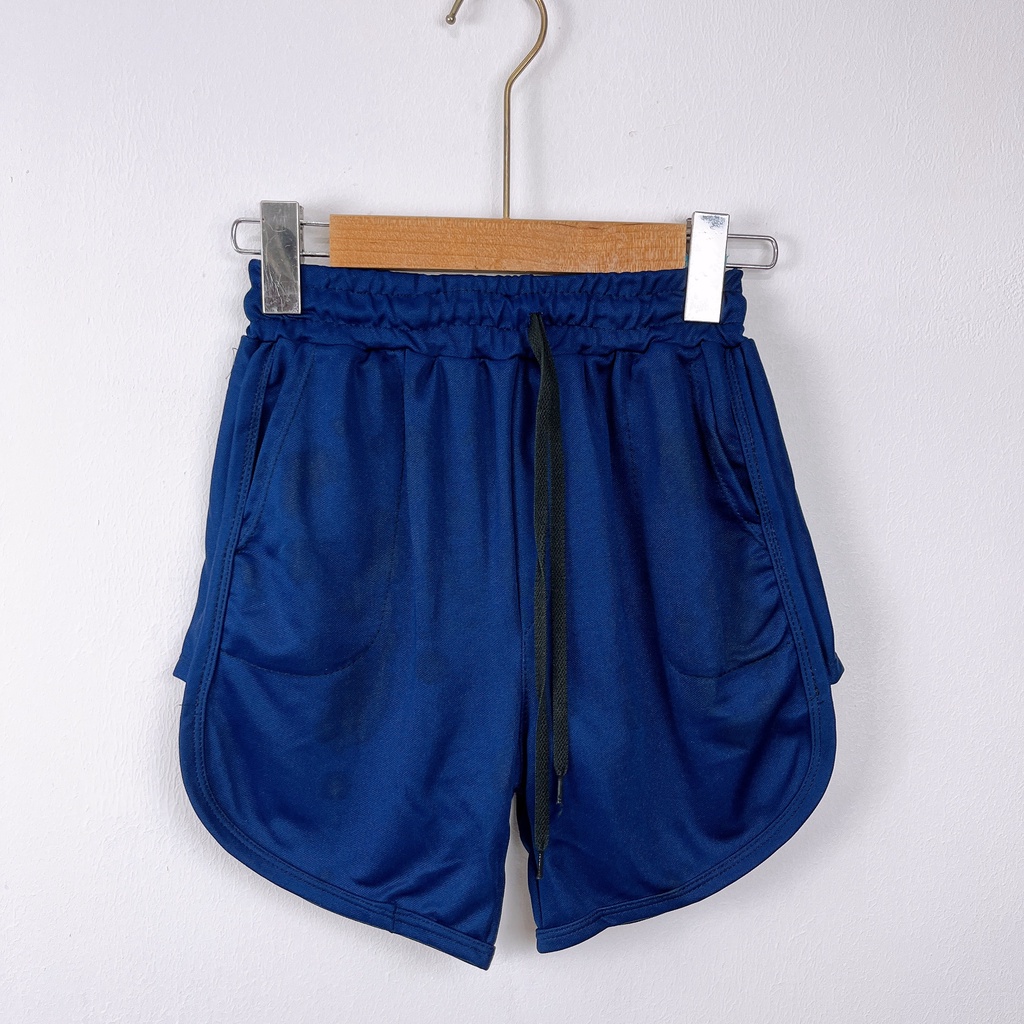 Quần đùi thun nữ ống vừa đồ ngủ nhà shorts co dãn thể thao - MACboutique