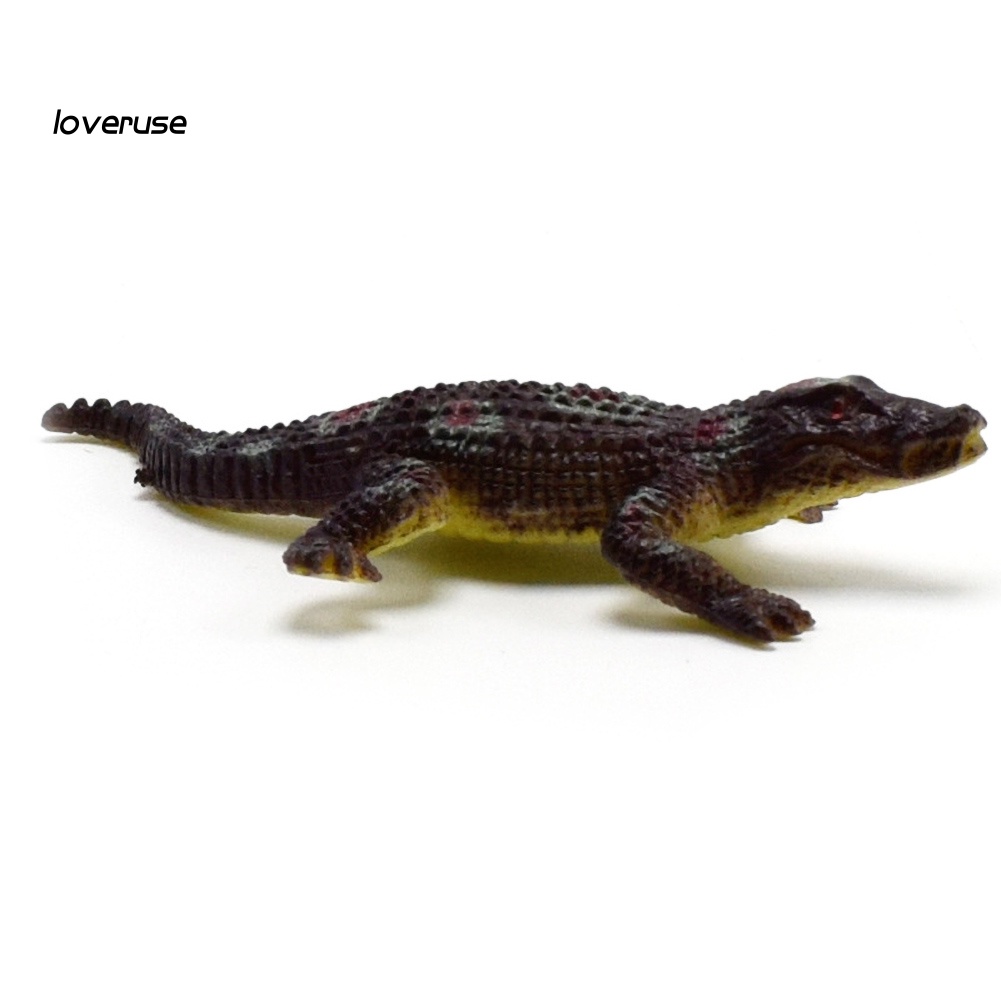 Set 12 mô hình cá sấu đồ chơi bằng nhựa PVC cho bé