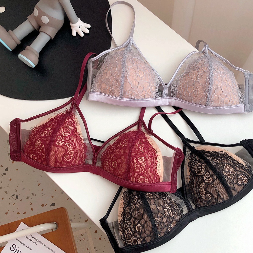 Áo ngực nữ ren mỏng không gọng cao cấp, trẻ trung (MS 04072) Anna Shop