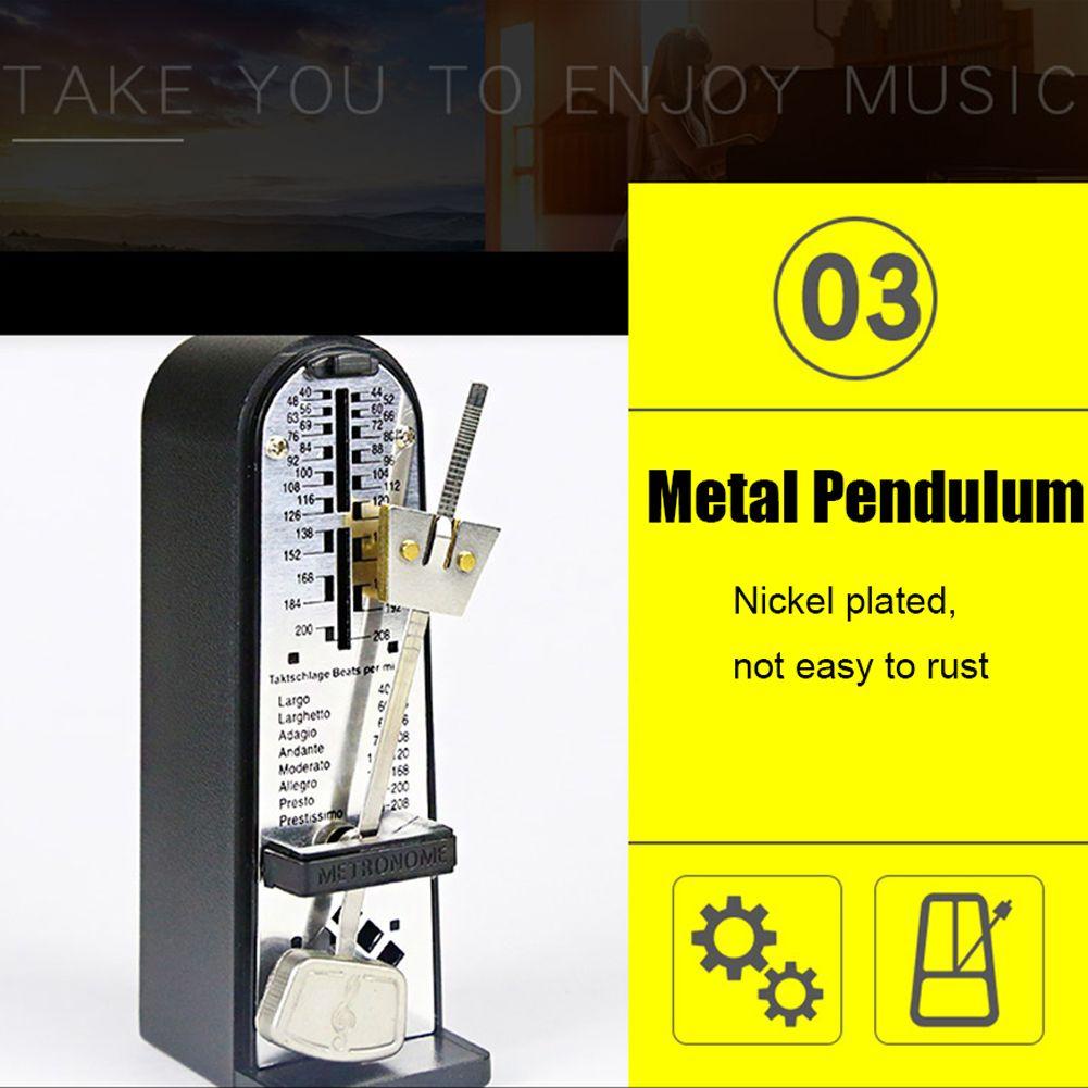 Máy Cơ Khí Metronome Chuyển Động Cơ Khí Mini Tick-tock Cài Chữ T